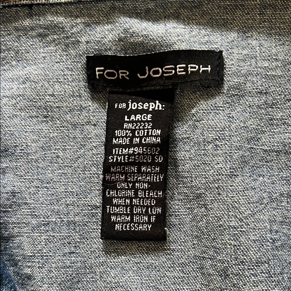 FOR JOSEPH Denim Blazer Jacket Size: Large (L) - Picture 15 of 16